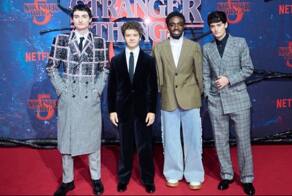 Мужской каст сериала «Stranger Things» на премьере 5-ого сезона в Берлине