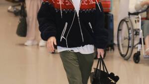 Папарацци Тэхёна в Нью-Йоркском аэропорту