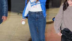 Элизабет Олсен оказалась на шоу Джимми Киммела в один вечер с бейсболистами «Доджерс»