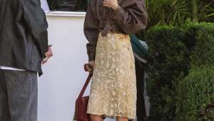 Белла Хадид в роскошном образе на ланче в San Vicente Bungalows