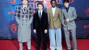 Мужской каст сериала «Stranger Things» на премьере 5-ого сезона в Берлине