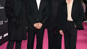 Уилл Поултер, Чарльз Мелтон, Кит Коннор и Джозеф Куинн на красной дорожке церемонии British Independent Film Awards (BIFA) 2025