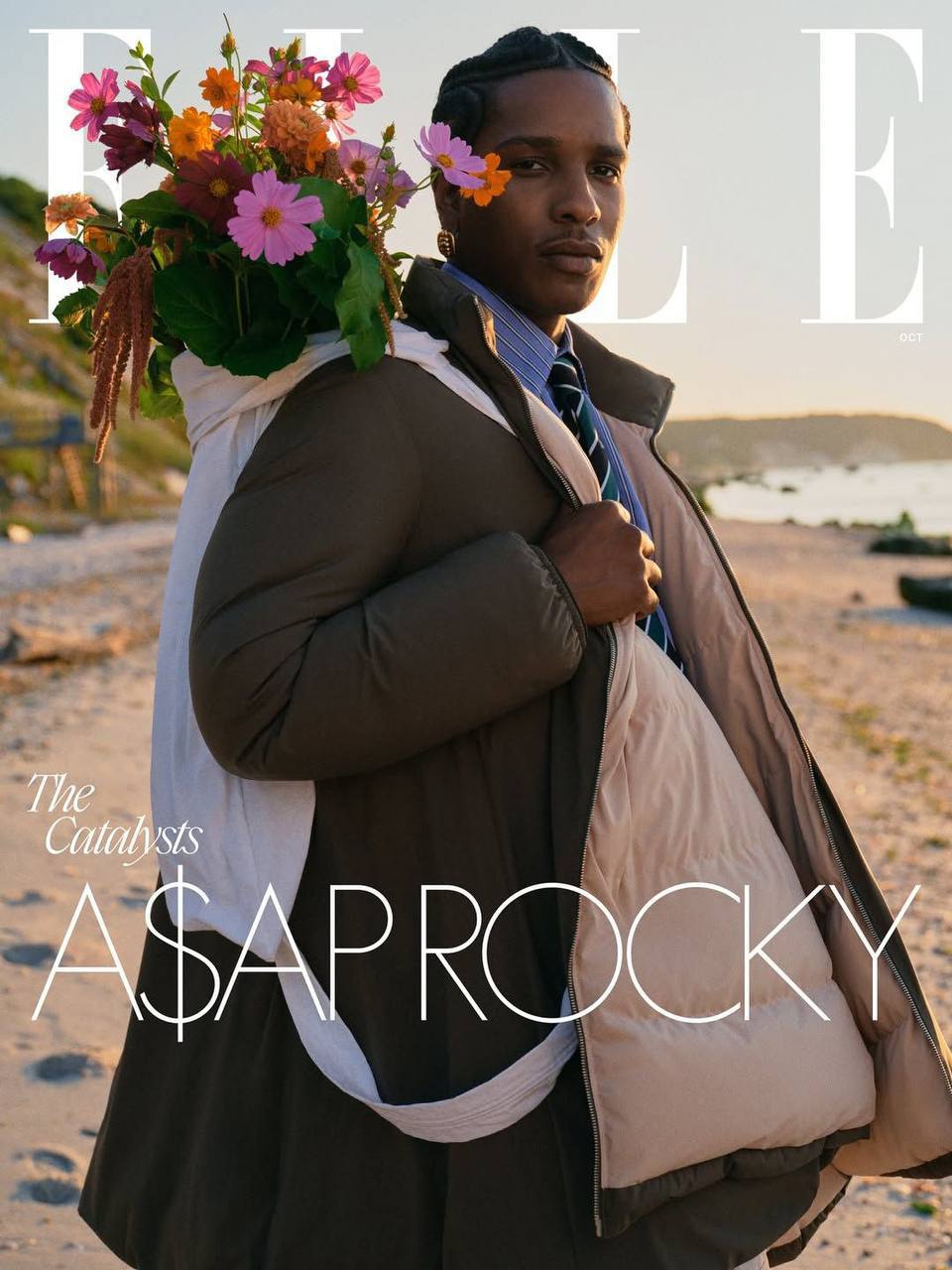 A$AP Rocky украсил обложку журнала Elle