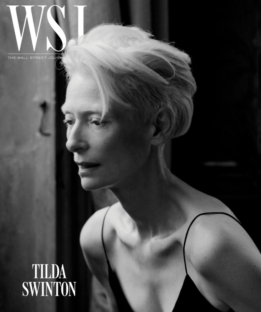 Тильда Суинтон стала героиней обложки и кавер стори The Wall Street Journal