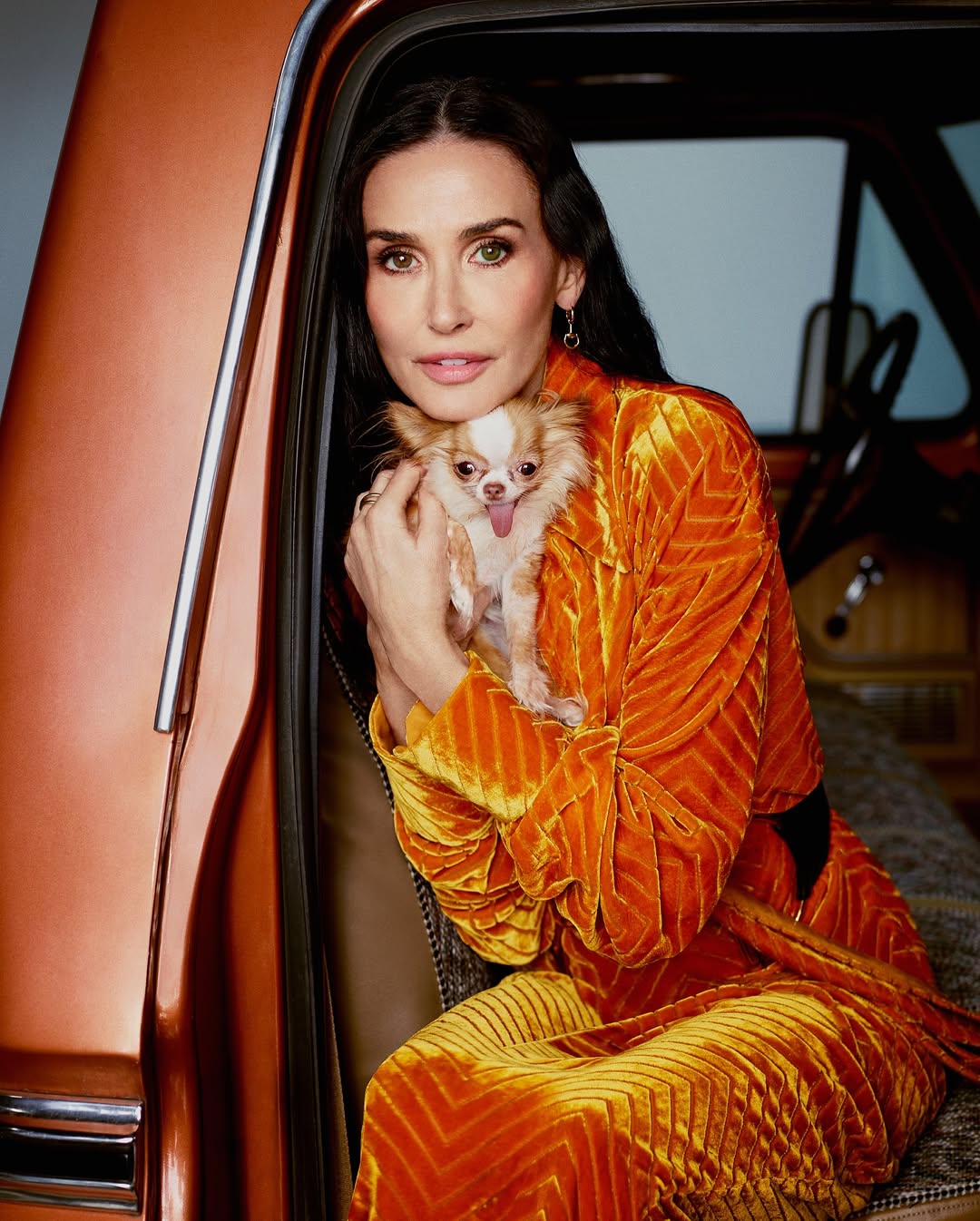 62-летняя Деми Мур в фотосессии для Glamour