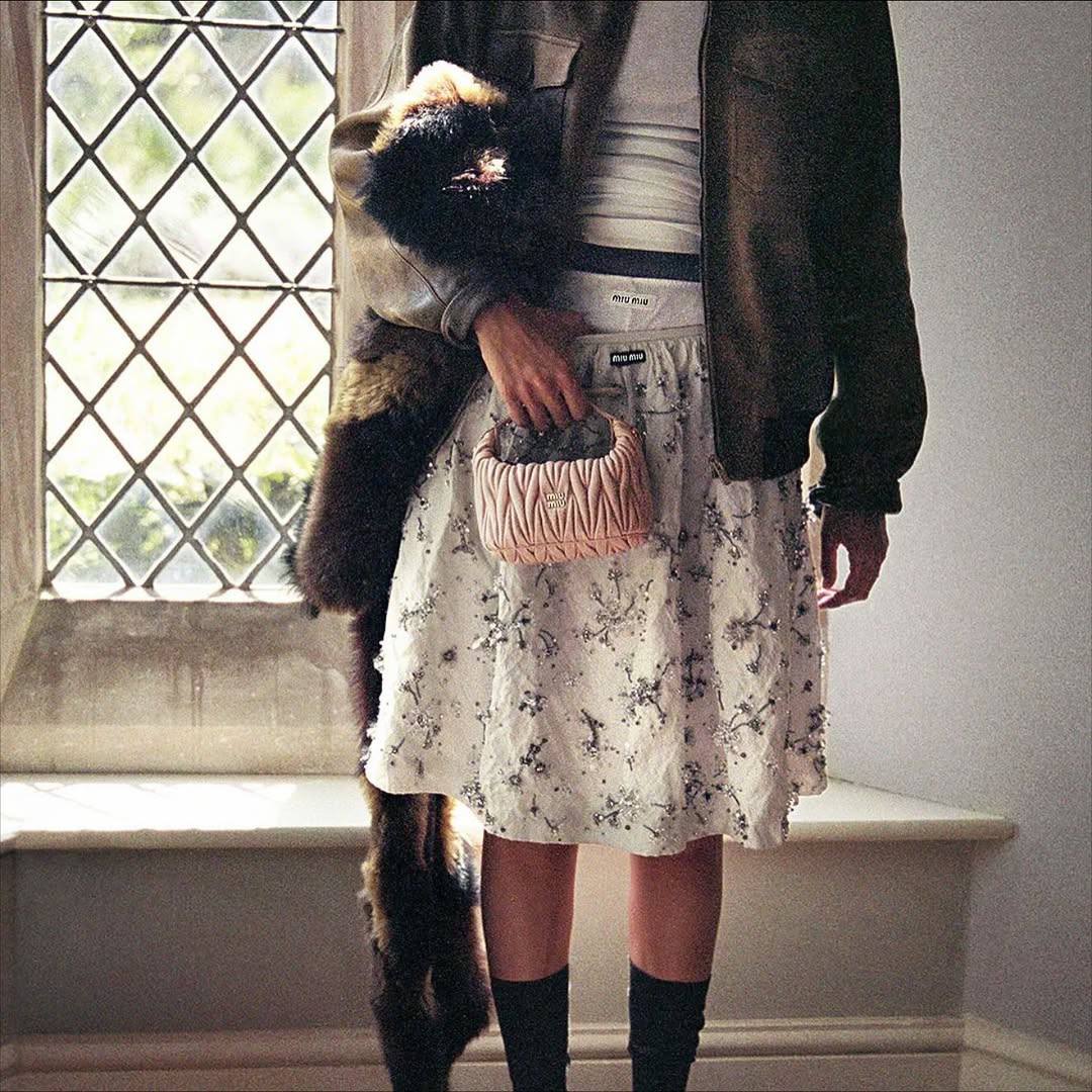 Джиджи Хадид в фотосессии для Miu Miu