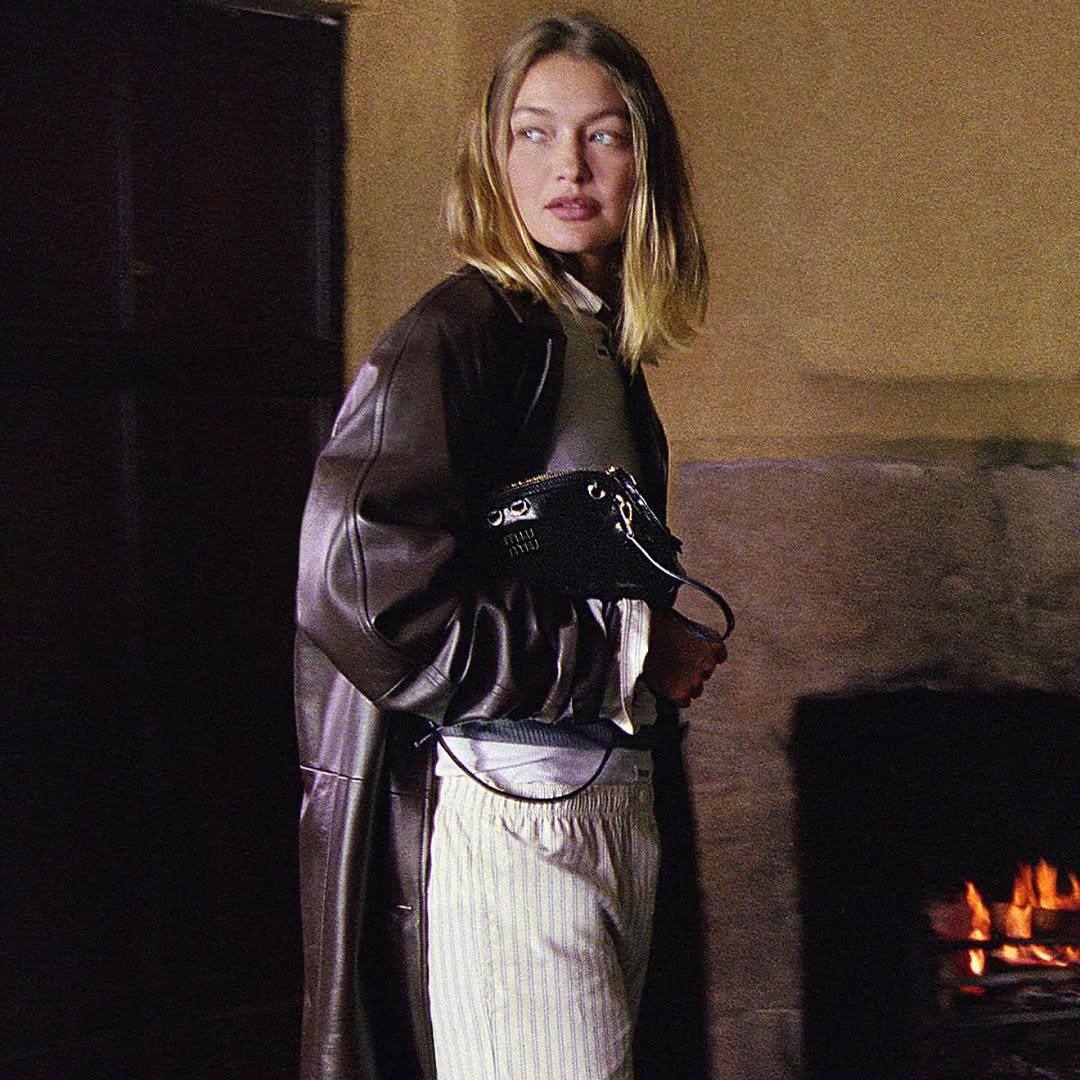 Джиджи Хадид в фотосессии для Miu Miu