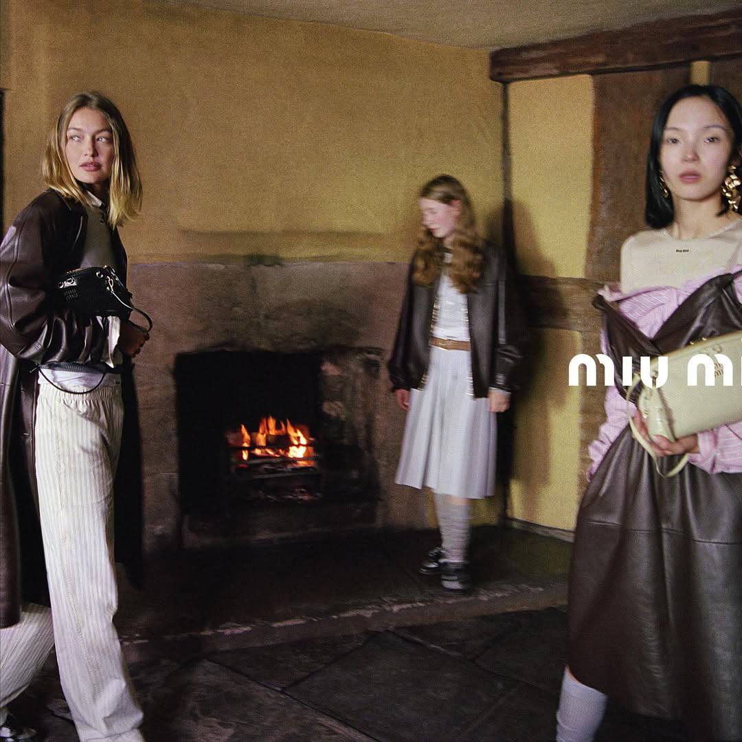 Джиджи Хадид в фотосессии для Miu Miu