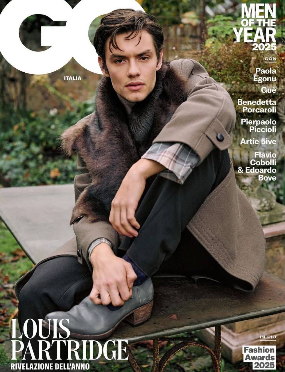 Красавчик Луис Партридж украсил обложку итальянского GQ