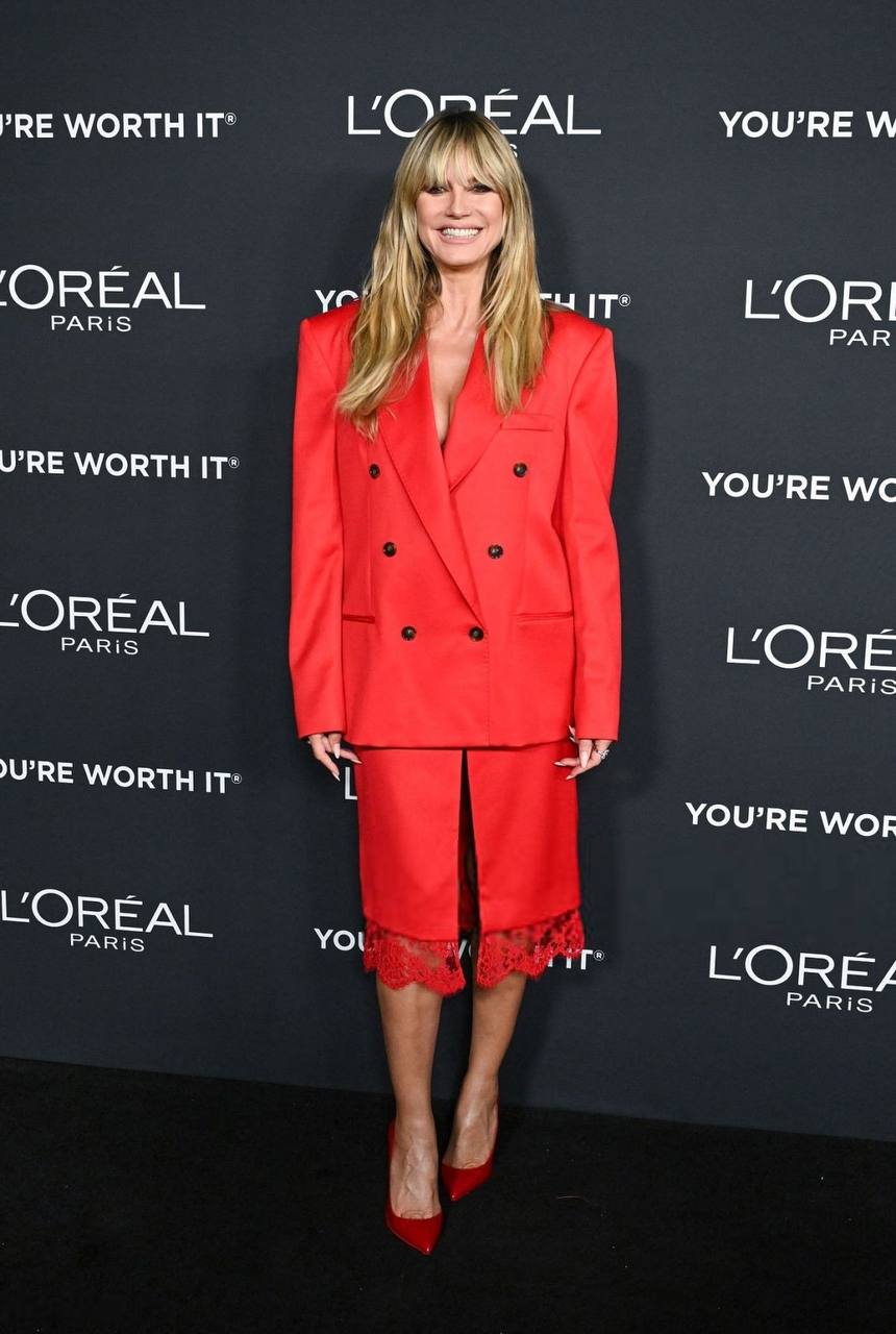 Хайди Клум и Кендалл Дженнер на мероприятии L’Oreal Paris Women of Worth в Лос-Анджелесе