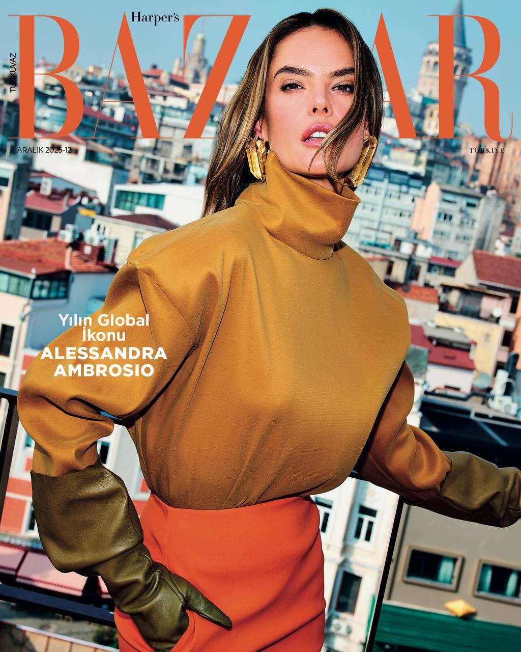 Алессандра Амбросио для журнала Harper's BAZAAR Турция, декабрь 2025