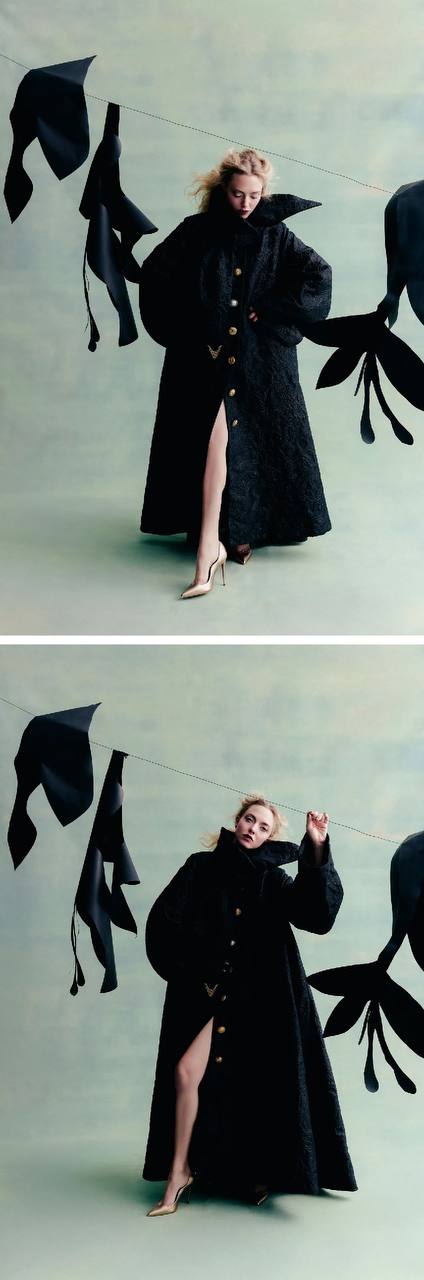 Аманда Сайфред для портала Who What Wear, декабрь 2025