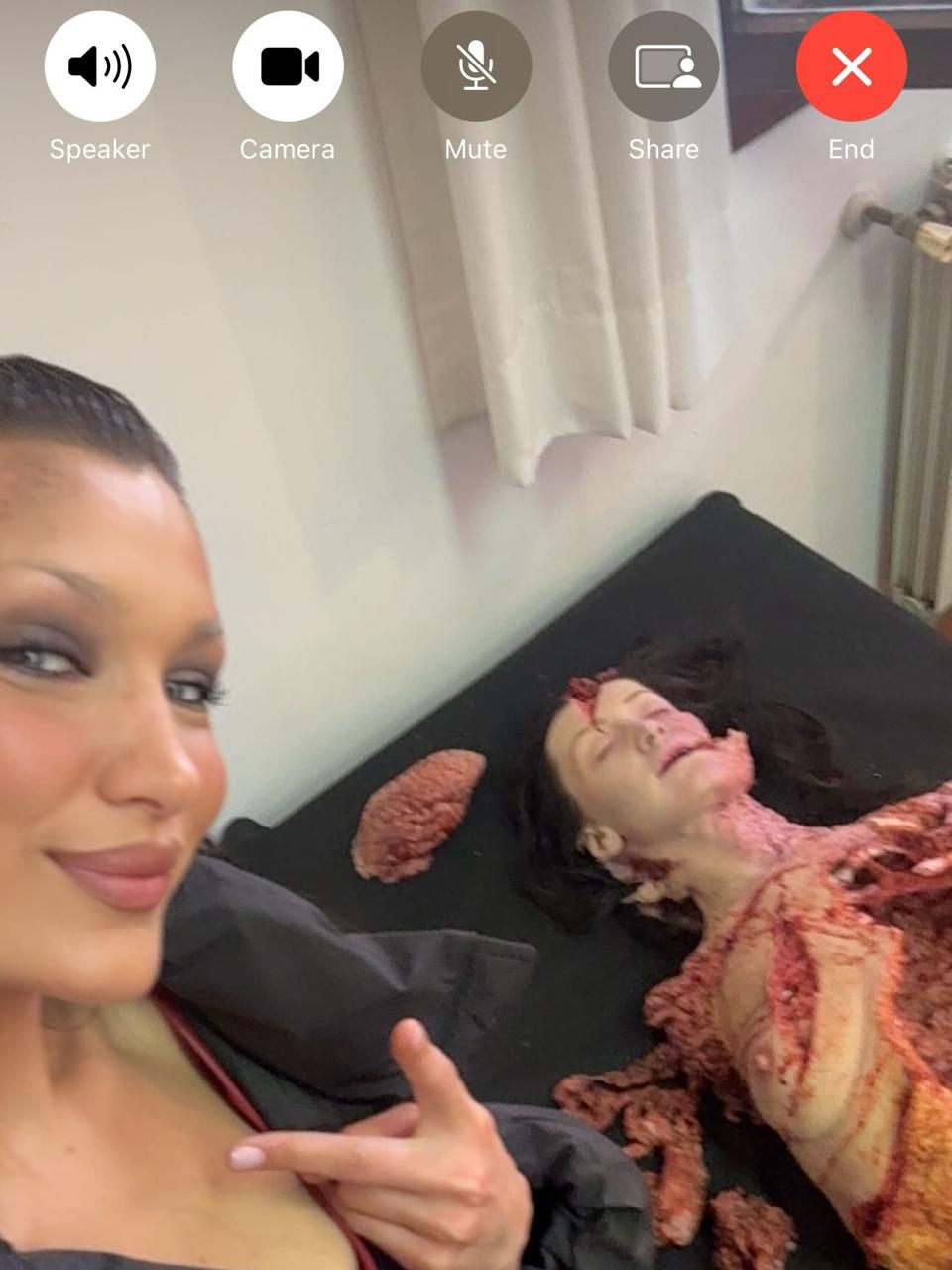 Белла Хадид показала кадры со съемок своего кинодебюта — модель приняла участие в сериале Райана Мерфи «Красота»