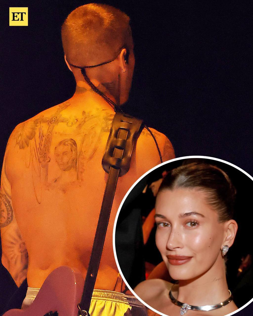 Джастин Бибер выступал на сцене Грэмми в одних трусах, чтобы показать всему миру новую татуировку